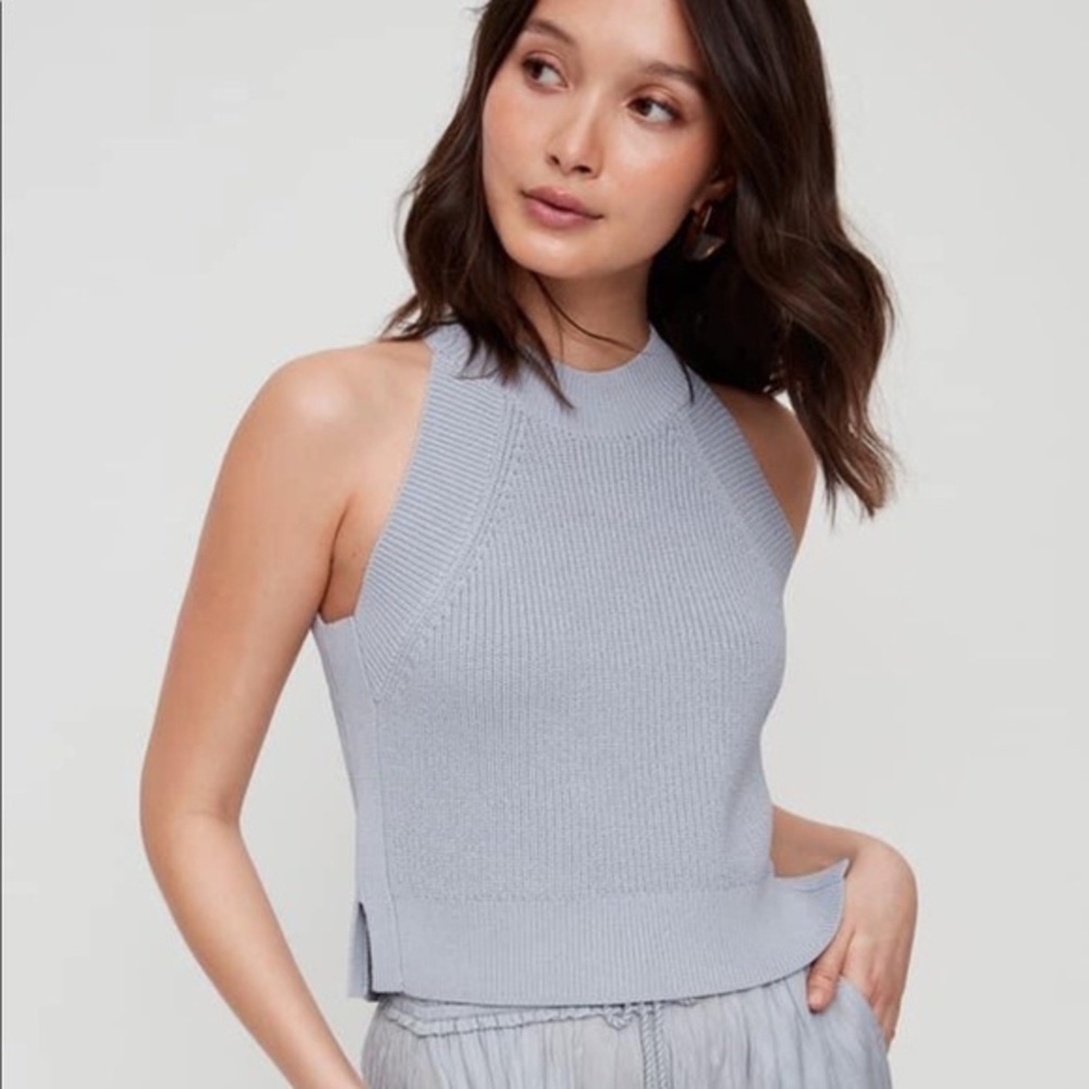 WILFRED Grey Knit Tank Top